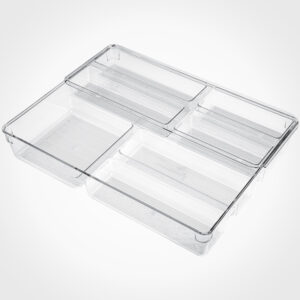 جا قاشقی شفاف 2 طبقه