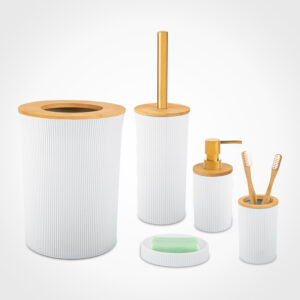 ست سرویس بهداشتی با درب بامبو