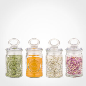 جا ادویه شیشه ای روستیک