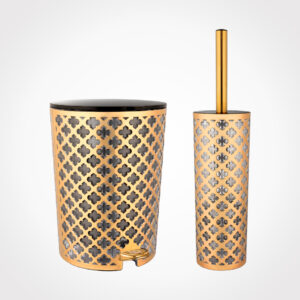 سطل و فرچه طرح گل (چاپ دار)