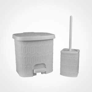 سطل و فرچه طرح بامبو متوسط