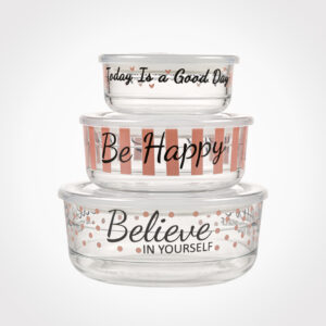 ست ظرف شیشه ای وکیومی تاریخ دار