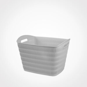 سبد رخت مستطیل طرح بامبو