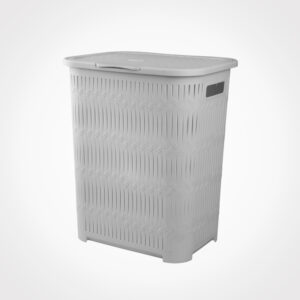 سبد رخت دربدار بلند طرح بامبو