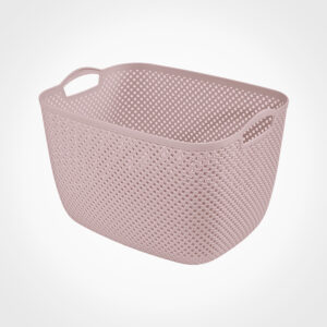 سبد رخت مستطیل بزرگ طرح بافت