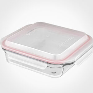 ظرف شیشه ای مربع 2.1 لیتر