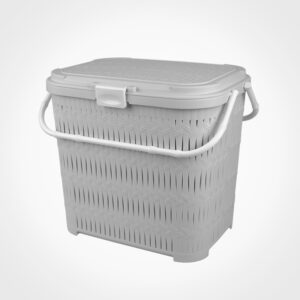 سبد پیک نیک دربدار بلند طرح بامبو