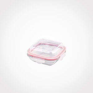 ظرف شیشه ای سرو و نگهداری دربدار 210 میلی لیتر