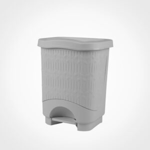 سطل پدالی چهارگوش بامبو کوچک