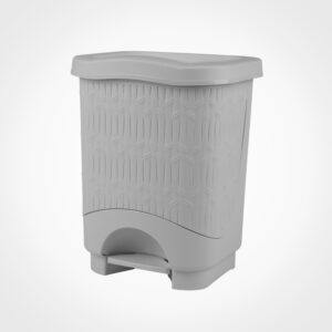 سطل پدالی چهار گوش بامبو بزرگ