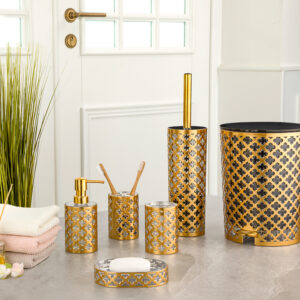 ست سرویس بهداشتی طرح گل (چاپ دار)