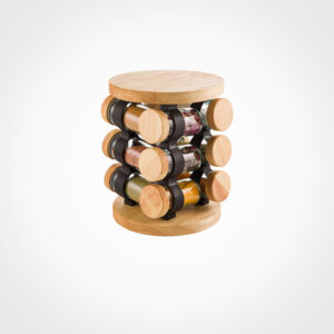 ست ادویه گردان 12 عددی چوبی