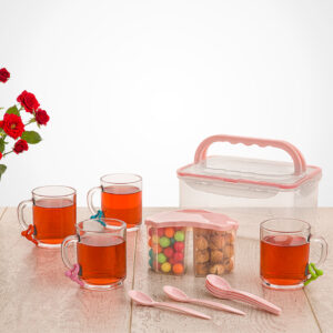 ست چای خوری چهارنفره دسته دار