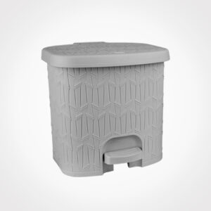 سطل پدالی چهارگوش بامبو بزرگ 6 لیتر