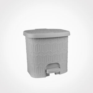 سطل پدالی چهارگوش بامبو کوچک 3 لیتر