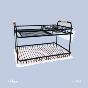 جاظرفی 2طبقه آلومینیوم مشکی