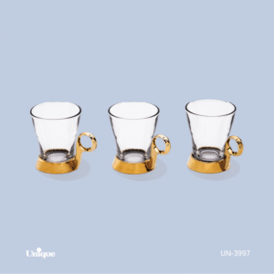 ست چایخوری نگین دار طلایی