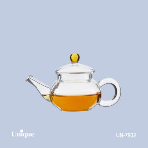 قوری زعفران-درب شیشه ای